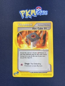 Pokemon Juego de Cartas Coleccionables Fire Cube 01 Aquapolis 122/147 Regular LP. - Imagen 1 de 3