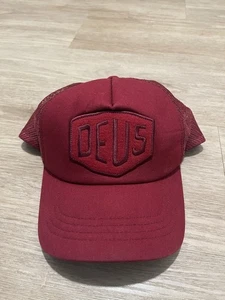 Deus ex Machina Terry Shield Trucker Hat Snapback OSFA Red - Bild 1 von 7