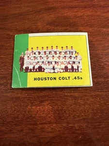 Carta squadra 1963 Topps #312 Houston Colt anni 45. VG (piega) - Foto 1 di 2