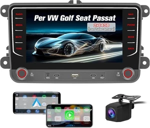 Hexinex Autoradio - Wireless CarPlay Android Auto - Volkswagen - Foto 1 di 14