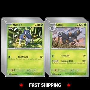 4X Nymble/Lokix Playset -  009-10/094 PFL Pokemon TCG card - Foto 1 di 1