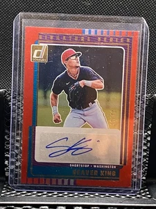 Seaver King 2025 Donruss Signature Series Auto Red #48/49 - Nationals - Bild 1 von 2