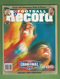 #OO.  AFL FOOTBALL RECORD MAGAZINE - 26/9 1998, GRAND FINAL ADELAIDE V NTH MELB. - Picture 1 of 2