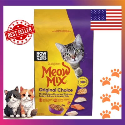 Comida seca para gatos Meow Mix elección original, bolsa de 6,3 libras Foto 1 de 4