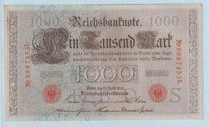 Reichsbanknote 1000 Mark 1910 (-352 - Bild 1 von 2