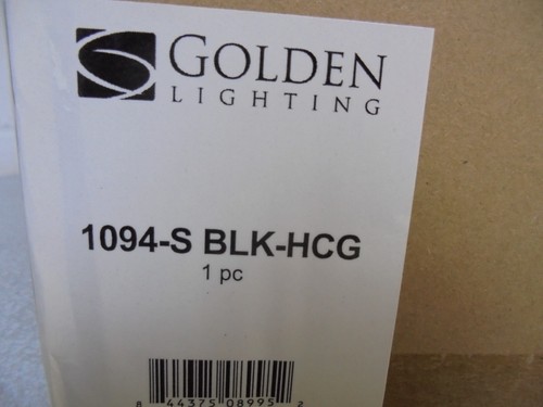 Golden Lighting Ariella 1 Light Matte Black Mini Pendant with Glass Shade