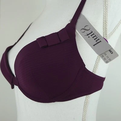 Huit 8 Sweet Capi Preshaped Air Bikini Top Prune, Size 34 A  NWT - Image 1 of 4