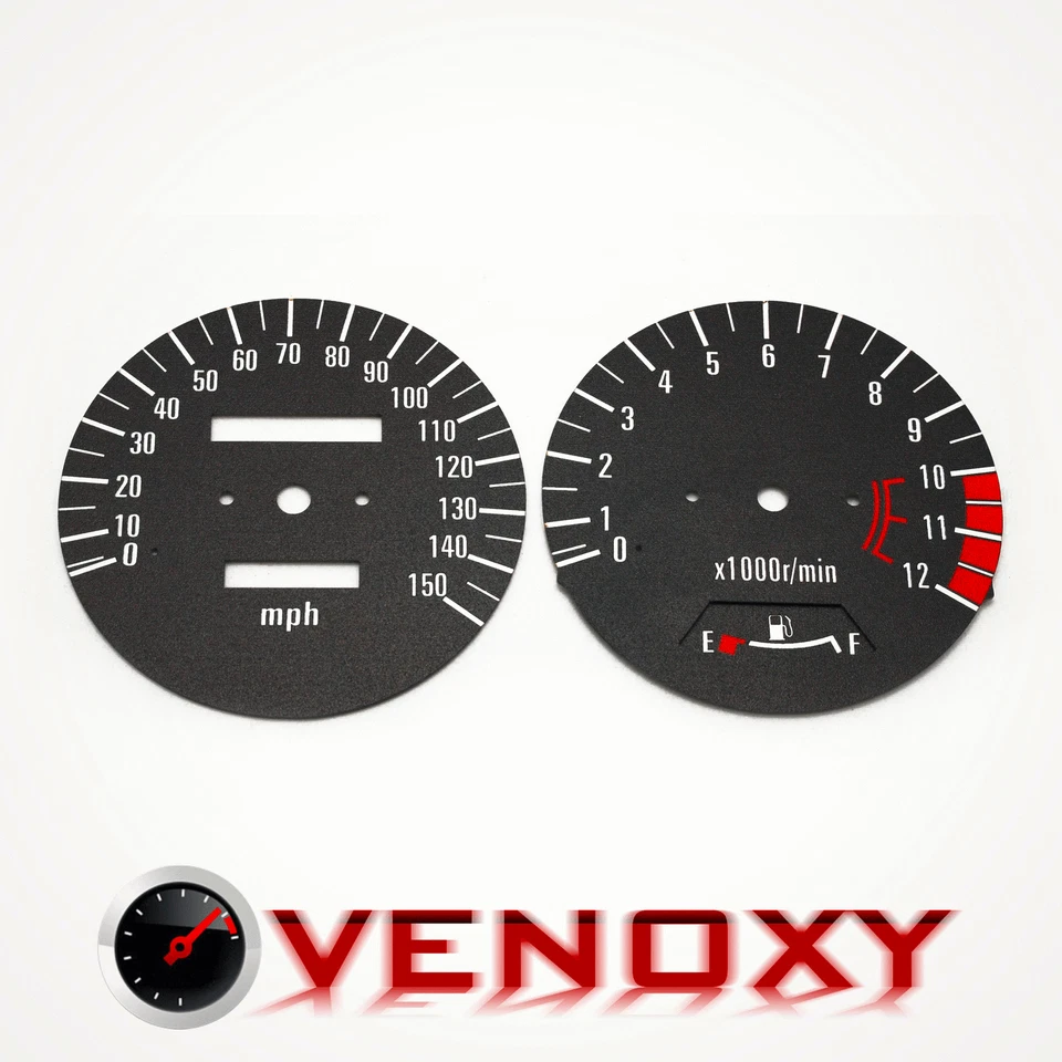 Kawasaki Zephyr ZR 750 91-98 Gauge Faces MPH BLACK - Image 1 of 1