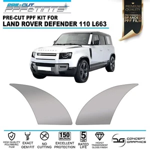 Rear Wheel Arch Stone Guard Paint Protection Film For Land Rover Defender 110 - Picture 1 of 4