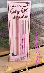 NIB Too Faced Sexy Lips & Lashes Mascara & Maximum Lip Plumper Set Full Size - Picture 1 of 2