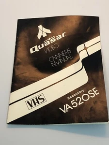 Accesorio VHS Quasar VA520SE manual para propietarios - Imagen 1 de 3