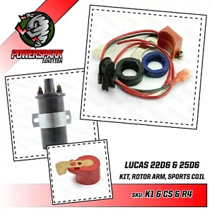 Powerspark Electronic Ignition Kit Lucas 6 Cylinder 22D6 25D6 with Sports Coil - Picture 1 of 6