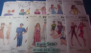 Kwik Sew Pattern ~ All Patterns are Size 31 1/2 - 41 1/2 * ~ * ~ * Listing 1386 - Picture 1 of 79