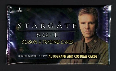 STARGATE SG-1 SEASON 4 FACTORY SEALED 9 CARD PACK COLONEL O'NEILL - Image 1 of 2