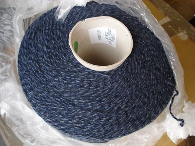 4/16nm QualityYarn  85%Acrylic/15% Wool yarn Denim Mix.  1.2kg cone - Image 1 of 4