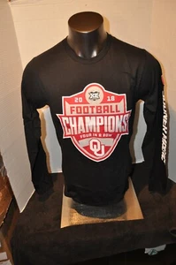 Oklahoma Sooners OU 2018 "Four in a Row " Orange Bowl BLK T Shirt Mens Small NWT - Picture 1 of 6
