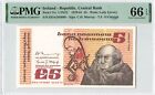 IRELAND 5 Pounds 1979, P-71c (1979-1981), PMG 66 EPQ Gem UNC, Scarcer Early Date