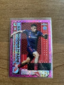 2022 Topps Chrome Pitch Prodigies Frederico Navarro #146 Rookie Pink Refractor - Picture 1 of 2