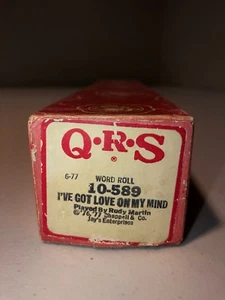 QRS 677 Player Piano Word Roll 10-589 I've Got Love On My Mind Rudy Martin - Bild 1 von 3