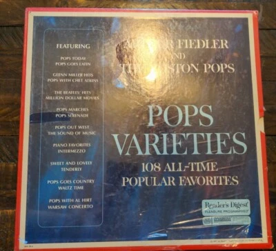 1969 ARTHUR FIEDLER AND THE BOSTON POPS POPS VARIETIES 108 ALL TIME FAVORITES  - Image 1 of 2