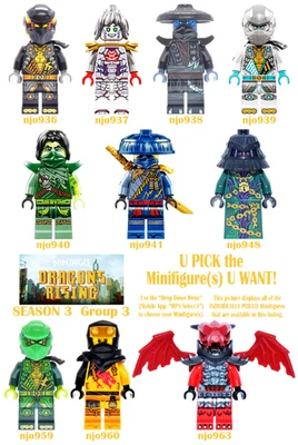 Genuine LEGO U PICK Ninjago DRAGONS RISING SEASON 3 Minifigures Group 3 **NEW** - Image 1 of 4