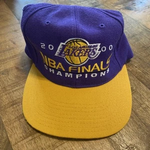 Vintage Los Angeles LA Lakers 2000 NBA Finals Champions Snapback Hat Wool - Picture 1 of 15