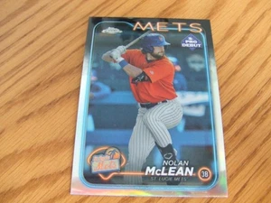 2024 Topps Pro Debut Chrome #PDC145 Nolan McLean METS - Picture 1 of 2