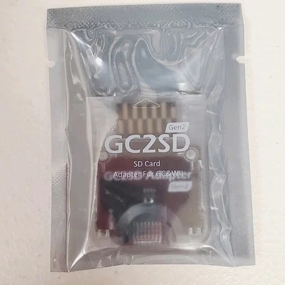 GC2SD "GEN 2" Micro SD Card Adapter TF Card Reader Gamecube/Wii ~ US SHIP -CLEAR - Image 1 of 4