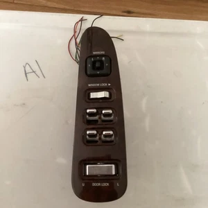 98-02 Lincoln Town Car Master Passenger Window Control Switch Pair Woodgrain OEM - Bild 1 von 2