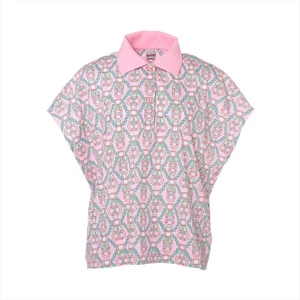 Hermès Cotton Polo shirt 42 Ladies' Multicolor  3E4602DB Sleeveless - Picture 1 of 7