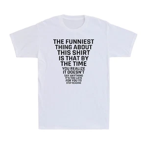 Humorous Graphic T-Shirt Joke Sarcastic Graphic Novelty Funny Men's T-Shirt - Picture 1 of 10
