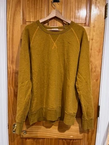 Maglione girocollo uomo Gustin giallo senape cotone classico minimalista XL - Foto 1 di 6