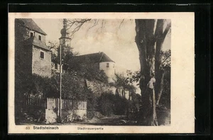Ansichtskarte Stadtsteinach, Stadtmauerpartie mit Kirche  - Picture 1 of 2