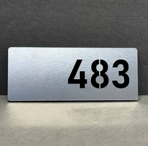 Custom Modern Acrylic Door Number Sign Plaque Hotel Apartment Office Room Plate - Picture 1 of 5