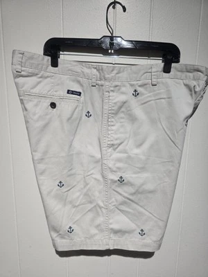 Chaps Ralph Lauren Golf Shorts  Embroidered Anchor Khaki Mens Chino 9"  Style 42 - Image 1 of 3