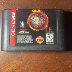 NBA Jam TE Tournament Edition (Sega Genesis, 1995) Tested Cart Authentic OEM - Picture 1 of 2