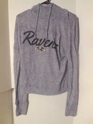 Ladies Baltimore Ravens Heathered Purple Marled Knit Tri-Blend Sweater Medium - Image 1 of 2