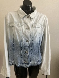 Laurie Feltro Classico Ombretto Giacca Jeans Denim Taglia M - Foto 1 di 7