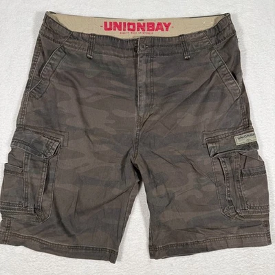 Vintage Union Bay Shorts Men 40 Camo Cargo Outdoors Workwear Hiking Y2K Pockets - Image 1 of 4