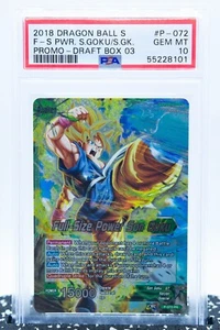PSA 10 FULL-SIZE POWER SON GOKU #P-072 Promo Draft Box - DRAGON BALL SUPER 2018 - Bild 1 von 3