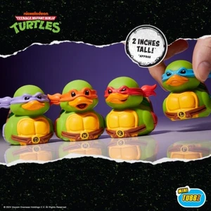 TUBBZ Mini Donatello Raphael Michelangelo Leonardo Full Set Collectible Figures - Picture 1 of 12
