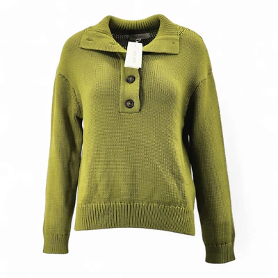 M&S Collection Per Una Women's Green Collared Jumper RRP £45.00 — 第 1/4 张图片