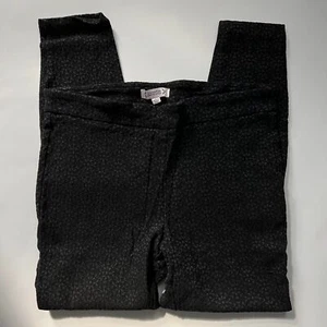 Nanette Lepore Black Flower Pattern Mid-Rise Skinny Ankle Leggings Pants M NWOT - Picture 1 of 3