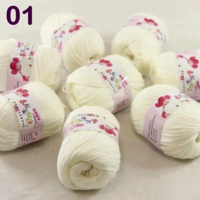 C New Fashion 8Skein x50g Cashmere Silk Wool Hand knitwear knitting Baby Yarn 01 - Image 1 of 3