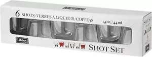 Libbey Shot Glass Set - New in Box. Includes 6 shot glasses. Each holds 1.5oz / - Picture 1 of 2