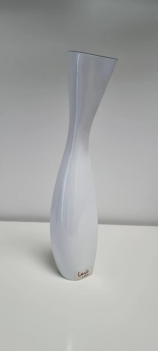 Schwarz-weiße Karo-Vase Aus Keramik – 20,3 Cm Hoch, Modernes Blumenform-Design Für Heimdekoration