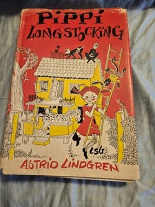 PIPPI LONGSTOCKING Astrid Lindgren BCE, HC, DJ 1950 Good - Picture 1 of 9