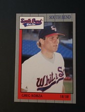 1990 Grand Slam Cards South Bend White Sox Greg Kobza #24