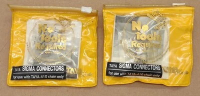 Nuevo de Lote Antiguo Eslabones Maestros de Cadena BIke Taya Conector 410 1x Par Color Plata Foto 1 de 2