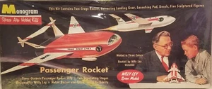 Monogram Vintage 1996 Passenger Rocket Plastic Model Kit #PS47 New In Wrapping - Picture 1 of 2